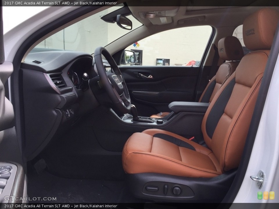 Jet Black/Kalahari Interior Front Seat for the 2017 GMC Acadia All Terrain SLT AWD #116036806