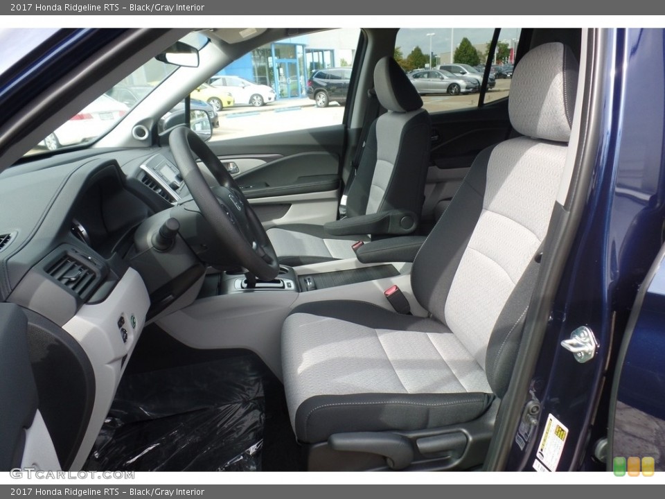 Black/Gray Interior Front Seat for the 2017 Honda Ridgeline RTS #116039121