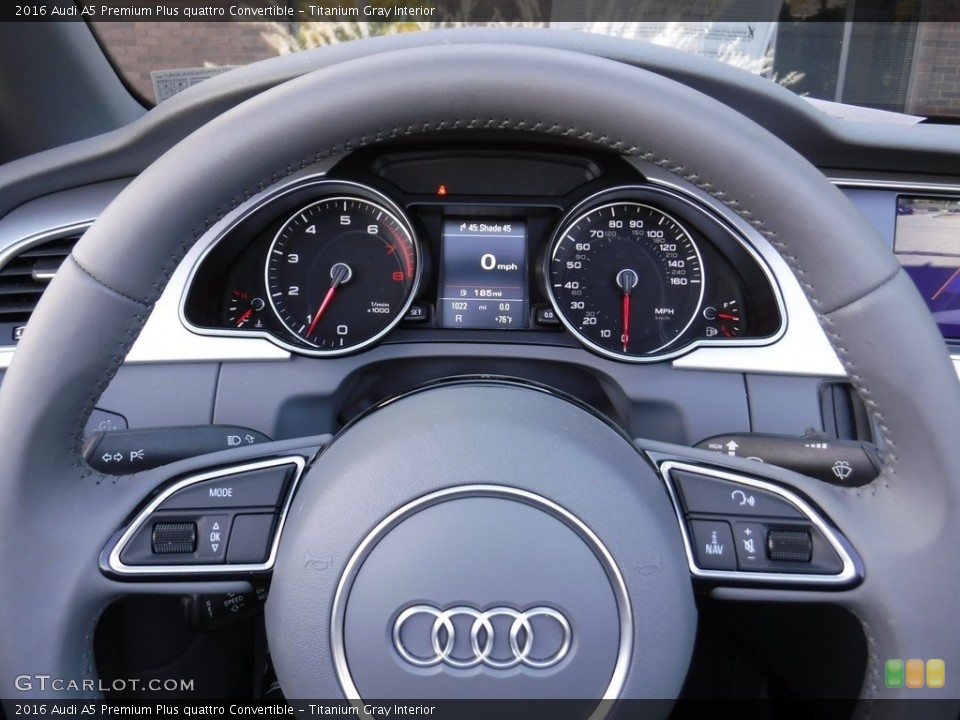 Titanium Gray Interior Gauges for the 2016 Audi A5 Premium Plus quattro Convertible #116042391