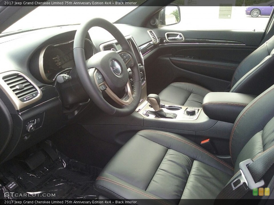 Black Interior Photo for the 2017 Jeep Grand Cherokee Limited 75th Annivesary Edition 4x4 #116044077