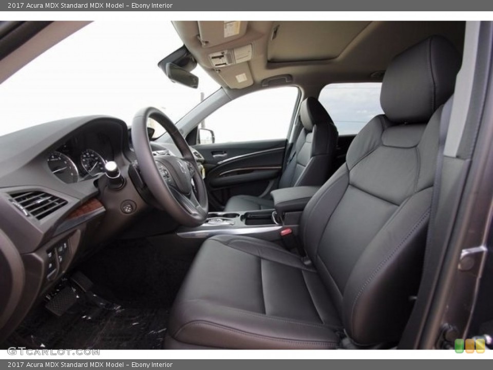 Ebony Interior Front Seat for the 2017 Acura MDX  #116044251