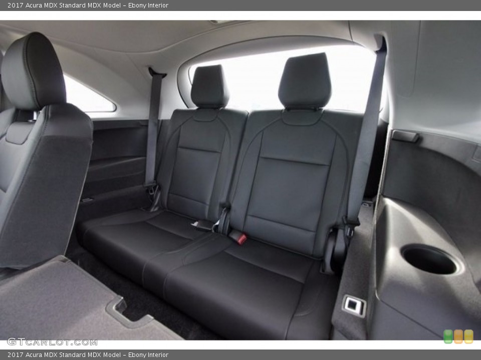 Ebony Interior Rear Seat for the 2017 Acura MDX  #116044296