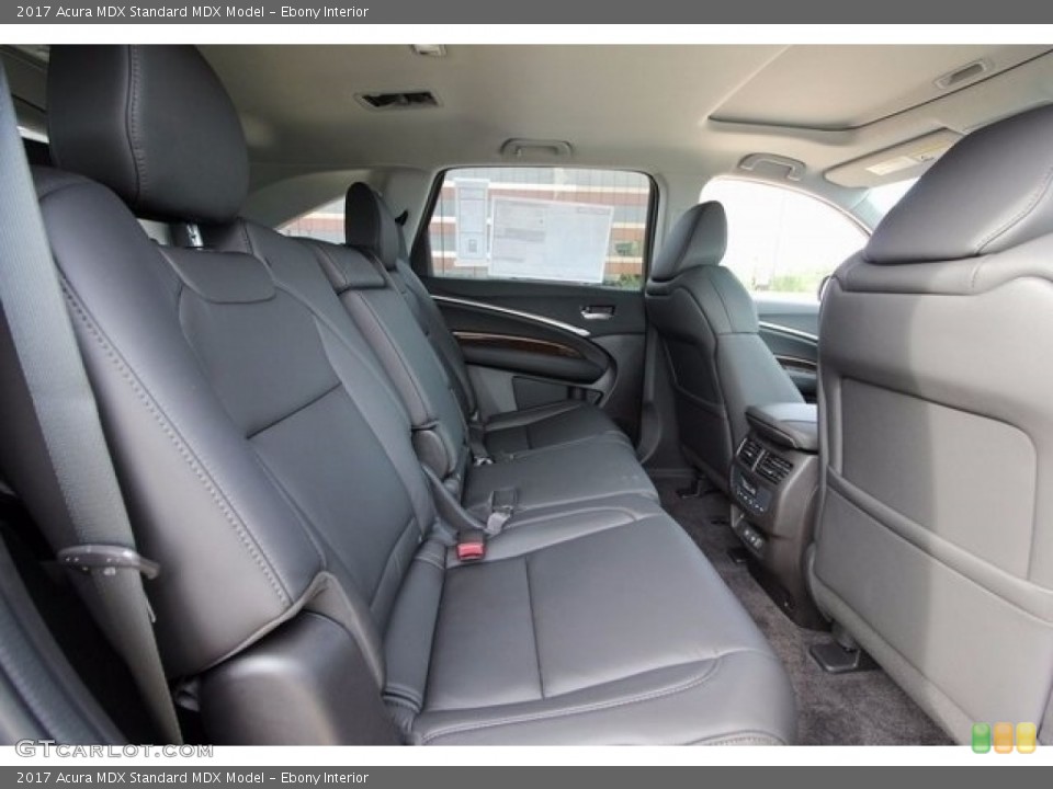 Ebony Interior Rear Seat for the 2017 Acura MDX  #116044347