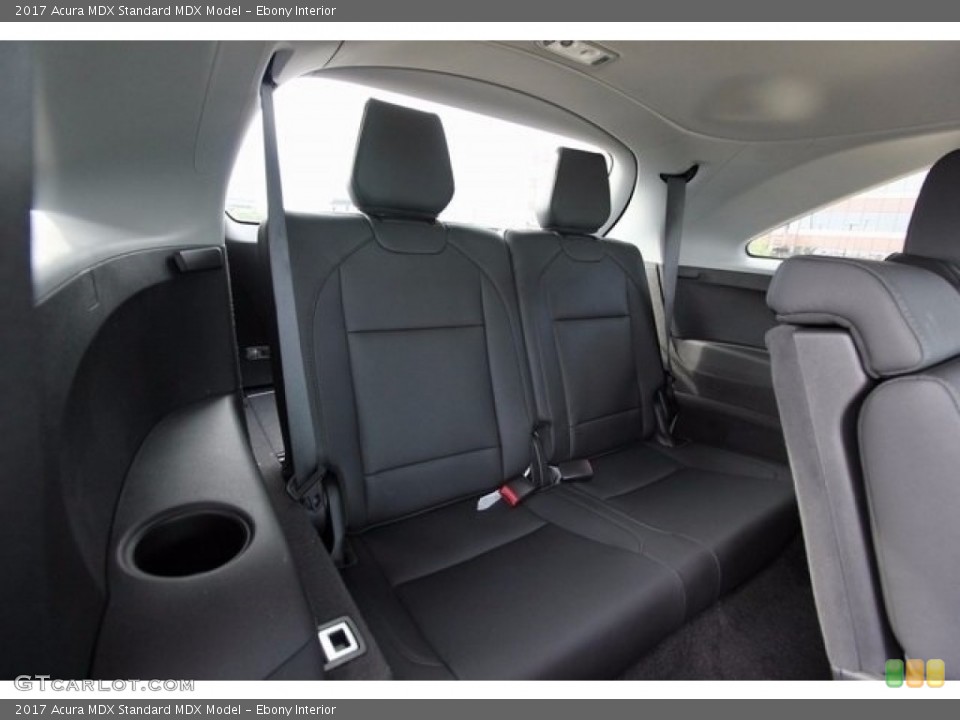 Ebony Interior Rear Seat for the 2017 Acura MDX  #116044365