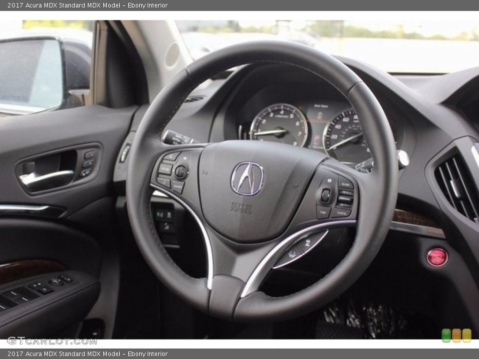 Ebony Interior Steering Wheel for the 2017 Acura MDX  #116044449