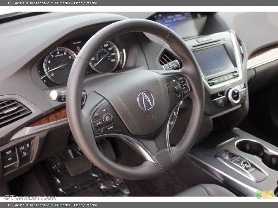 Ebony Interior Steering Wheel for the 2017 Acura MDX  #116044701
