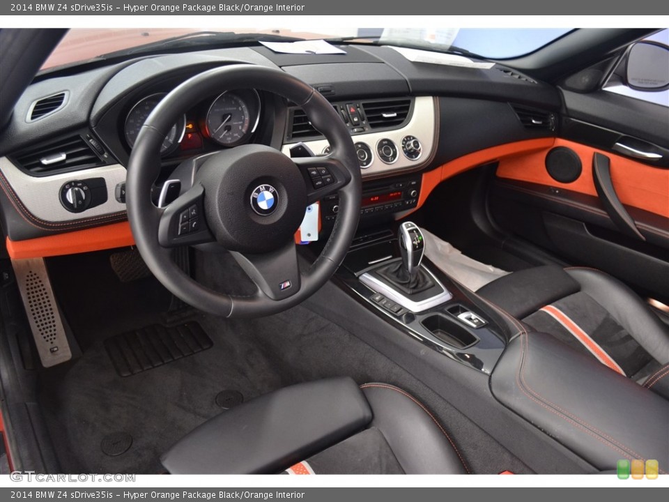 Hyper Orange Package Black/Orange Interior Photo for the 2014 BMW Z4 sDrive35is #116045472