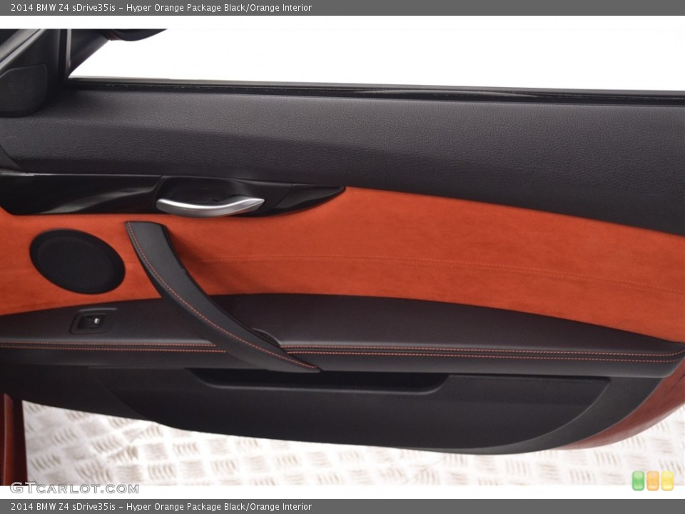 Hyper Orange Package Black/Orange Interior Door Panel for the 2014 BMW Z4 sDrive35is #116045562