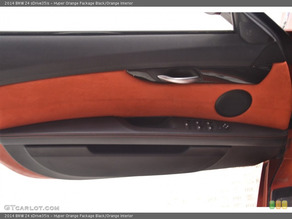 Hyper Orange Package Black/Orange Interior Door Panel for the 2014 BMW Z4 sDrive35is #116045577