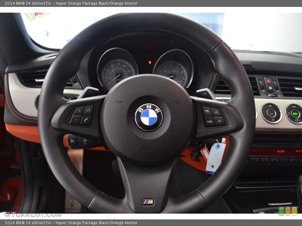 Hyper Orange Package Black/Orange Interior Steering Wheel for the 2014 BMW Z4 sDrive35is #116045721