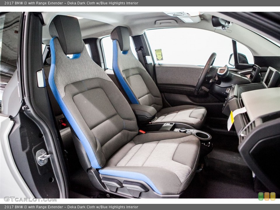 Deka Dark Cloth w/Blue Highlights Interior Photo for the 2017 BMW i3 with Range Extender #116047935