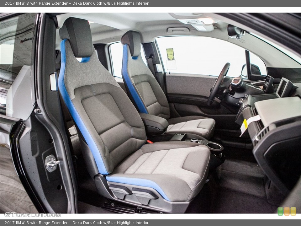 Deka Dark Cloth w/Blue Highlights Interior Photo for the 2017 BMW i3 with Range Extender #116048208