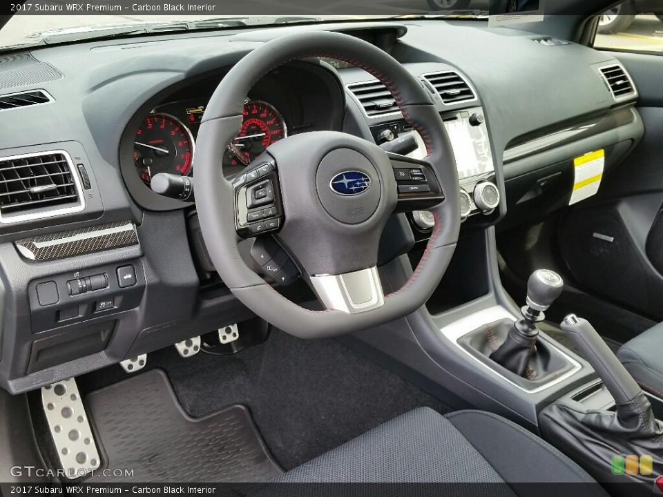 Carbon Black Interior Photo for the 2017 Subaru WRX Premium #116050602