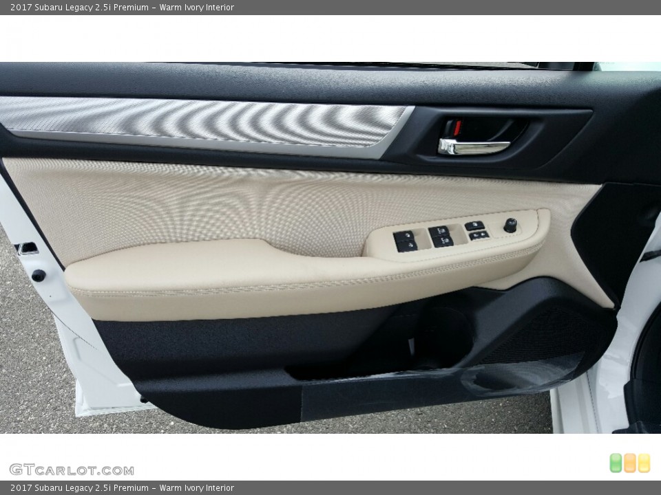 Warm Ivory Interior Door Panel for the 2017 Subaru Legacy 2.5i Premium #116050716