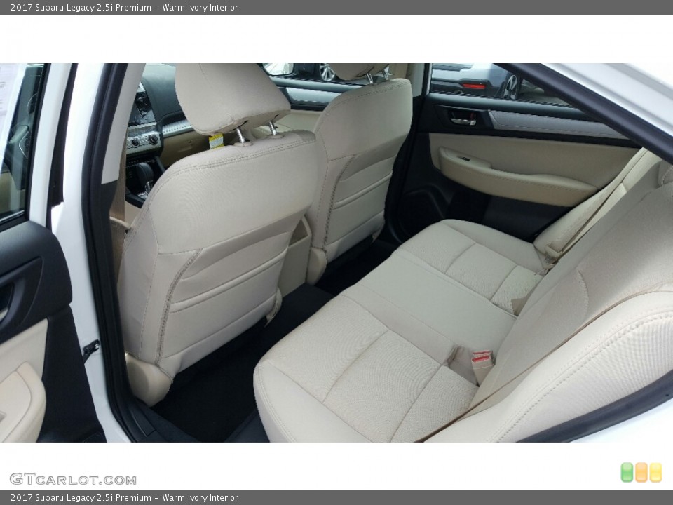 Warm Ivory Interior Rear Seat for the 2017 Subaru Legacy 2.5i Premium #116050722