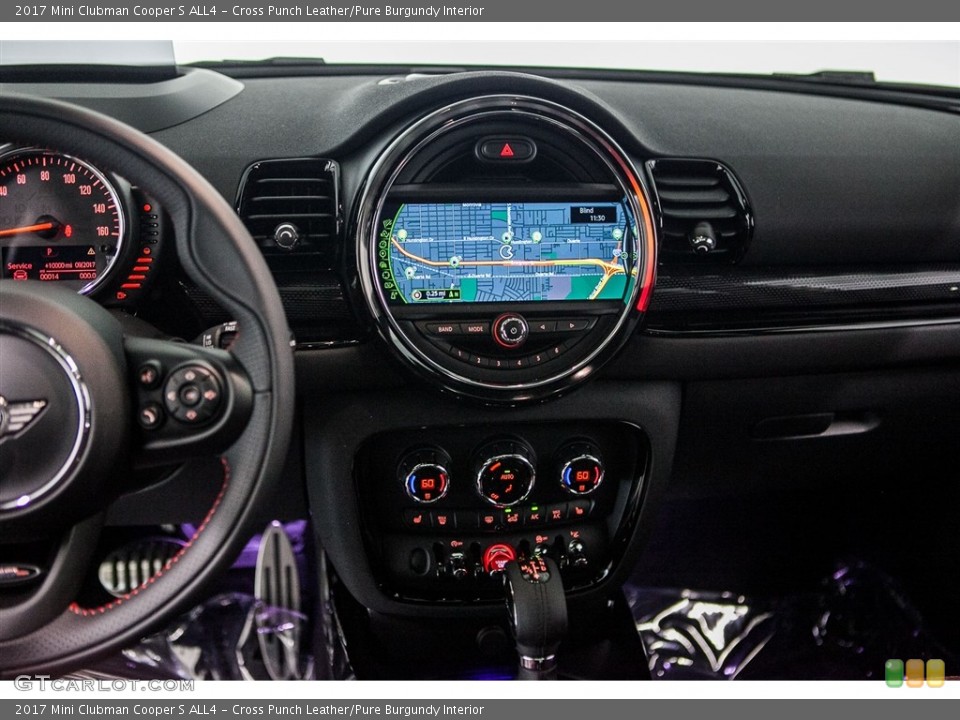 Cross Punch Leather/Pure Burgundy Interior Navigation for the 2017 Mini Clubman Cooper S ALL4 #116053270