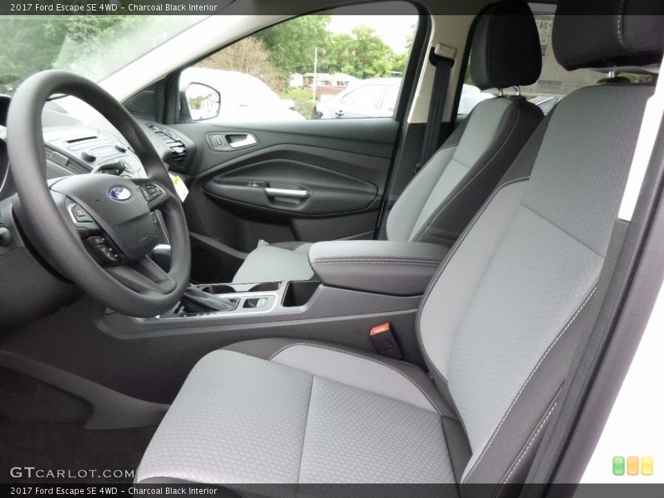 Charcoal Black Interior Photo for the 2017 Ford Escape SE 4WD #116053486