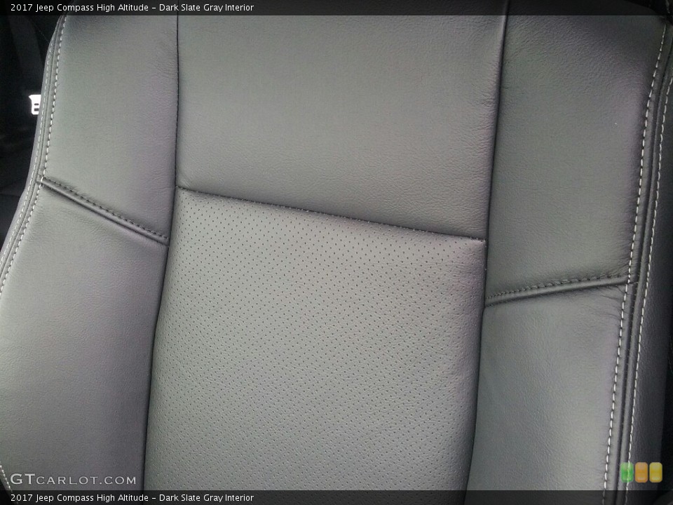 Dark Slate Gray Interior Front Seat for the 2017 Jeep Compass High Altitude #116056948