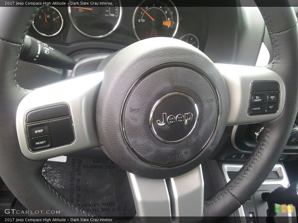 Dark Slate Gray Interior Steering Wheel for the 2017 Jeep Compass High Altitude #116056975