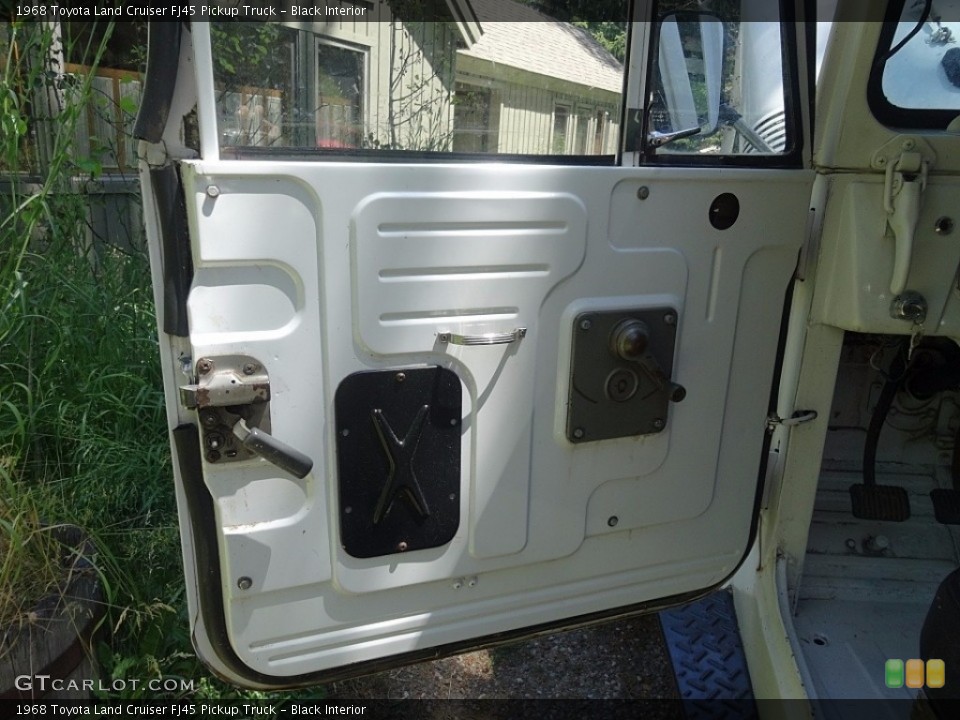 Black Interior Door Panel for the 1968 Toyota Land Cruiser FJ45 Pickup Truck #116060923