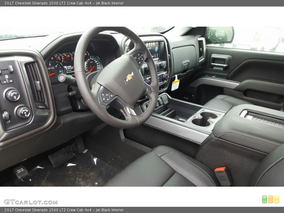 Jet Black Interior Photo for the 2017 Chevrolet Silverado 1500 LTZ Crew Cab 4x4 #116062261