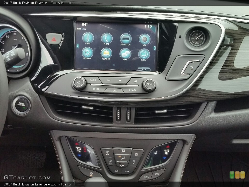 Ebony Interior Controls for the 2017 Buick Envision Essence #116063980