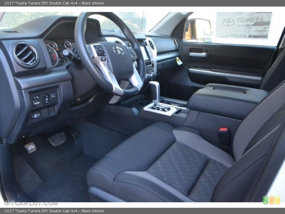Black Interior Photo for the 2017 Toyota Tundra SR5 Double Cab 4x4 #116064640