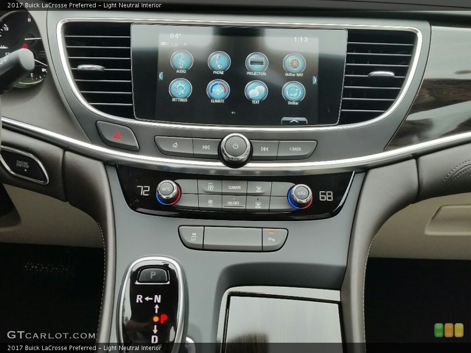 Light Neutral Interior Controls for the 2017 Buick LaCrosse Preferred #116067745