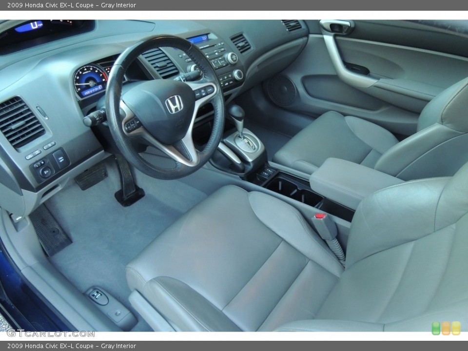 Gray Interior Photo for the 2009 Honda Civic EX-L Coupe #116068294