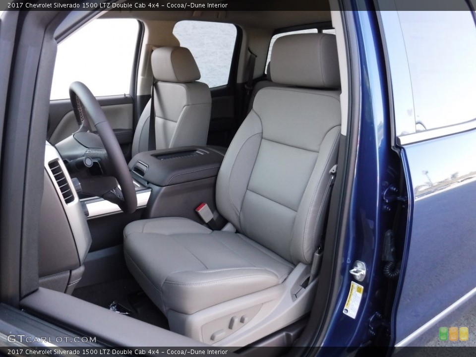 Cocoa/­Dune Interior Front Seat for the 2017 Chevrolet Silverado 1500 LTZ Double Cab 4x4 #116071456