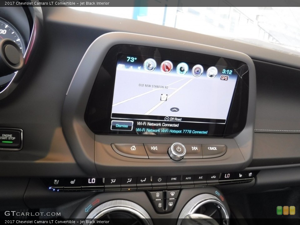 Jet Black Interior Controls for the 2017 Chevrolet Camaro LT Convertible #116072842