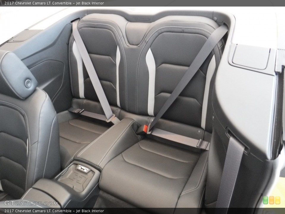 Jet Black Interior Rear Seat for the 2017 Chevrolet Camaro LT Convertible #116072920