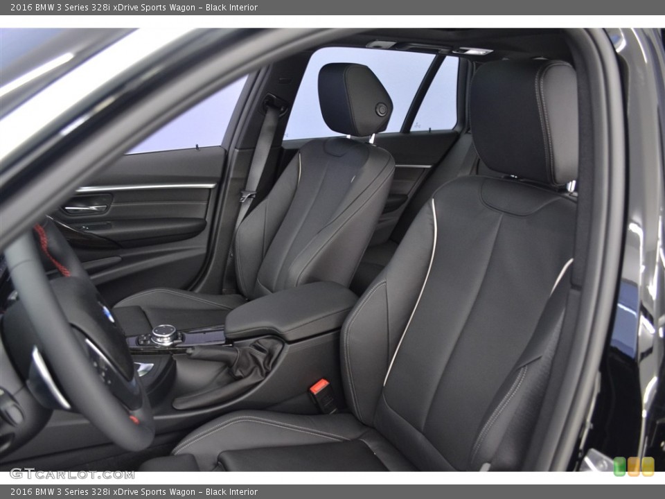 Black Interior Front Seat for the 2016 BMW 3 Series 328i xDrive Sports Wagon #116073040
