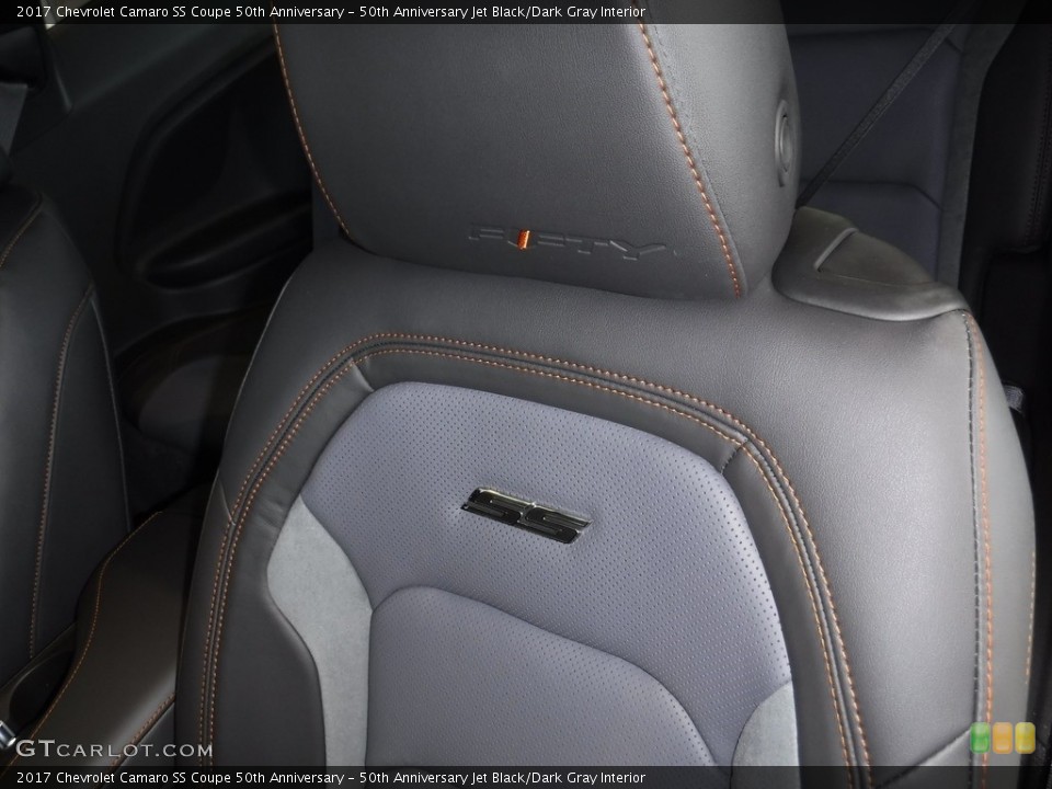 50th Anniversary Jet Black/Dark Gray Interior Front Seat for the 2017 Chevrolet Camaro SS Coupe 50th Anniversary #116073154