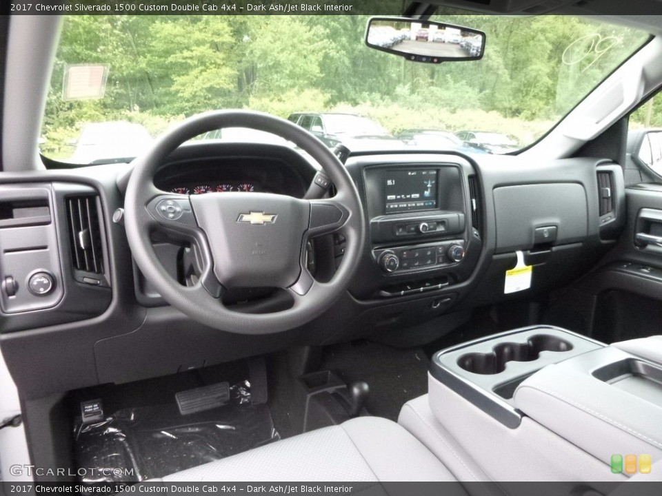 Dark Ash/Jet Black Interior Photo for the 2017 Chevrolet Silverado 1500 Custom Double Cab 4x4 #116078315