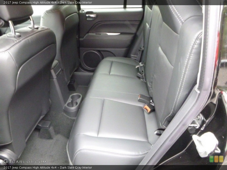 Dark Slate Gray Interior Rear Seat for the 2017 Jeep Compass High Altitude 4x4 #116079632