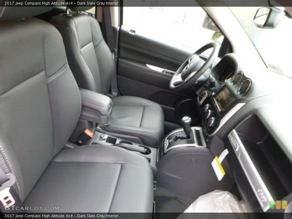 Dark Slate Gray Interior Front Seat for the 2017 Jeep Compass High Altitude 4x4 #116079659