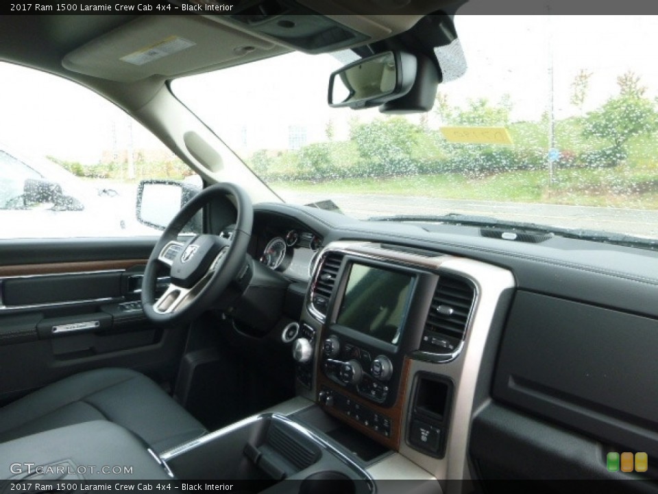 Black Interior Dashboard for the 2017 Ram 1500 Laramie Crew Cab 4x4 #116080013