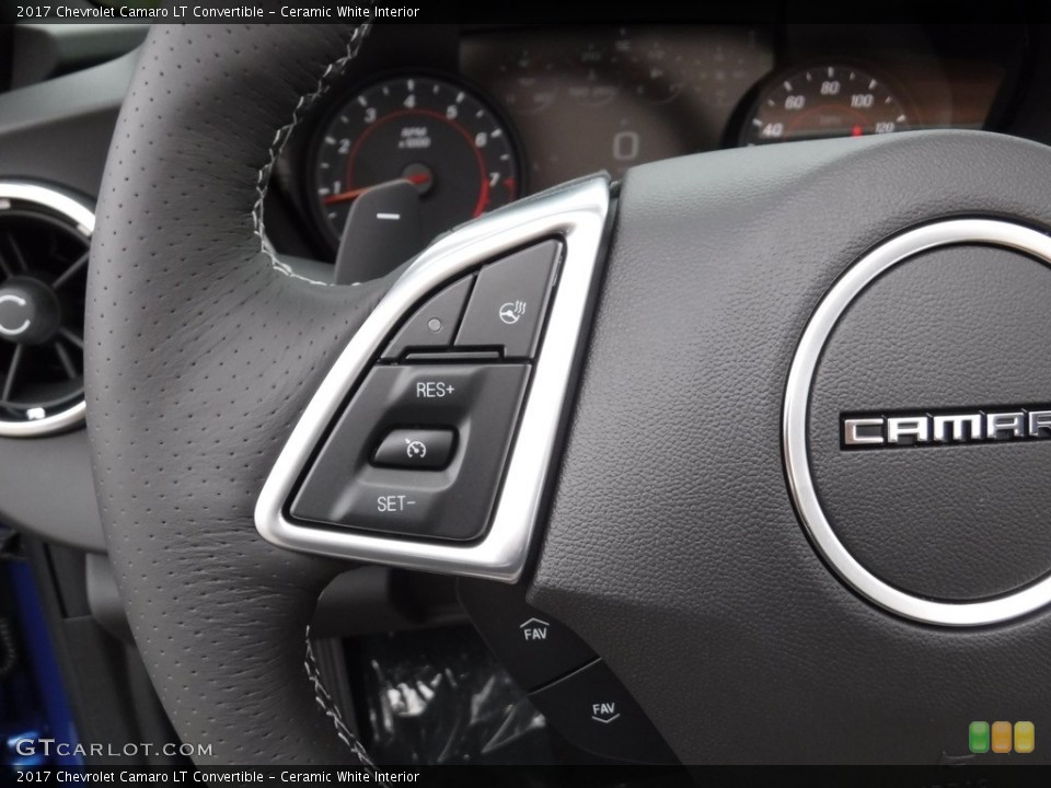 Ceramic White Interior Controls for the 2017 Chevrolet Camaro LT Convertible #116082809
