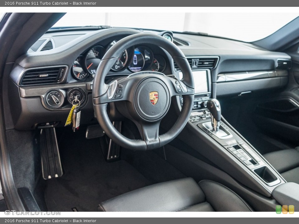 Black Interior Prime Interior for the 2016 Porsche 911 Turbo Cabriolet #116088785