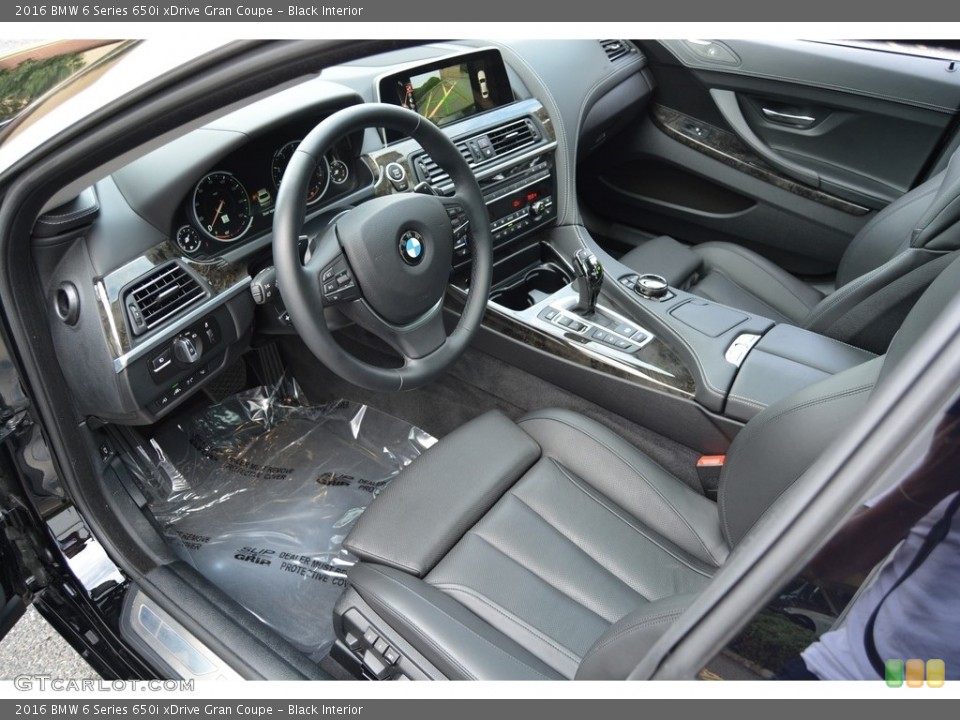 Black Interior Photo for the 2016 BMW 6 Series 650i xDrive Gran Coupe #116089478