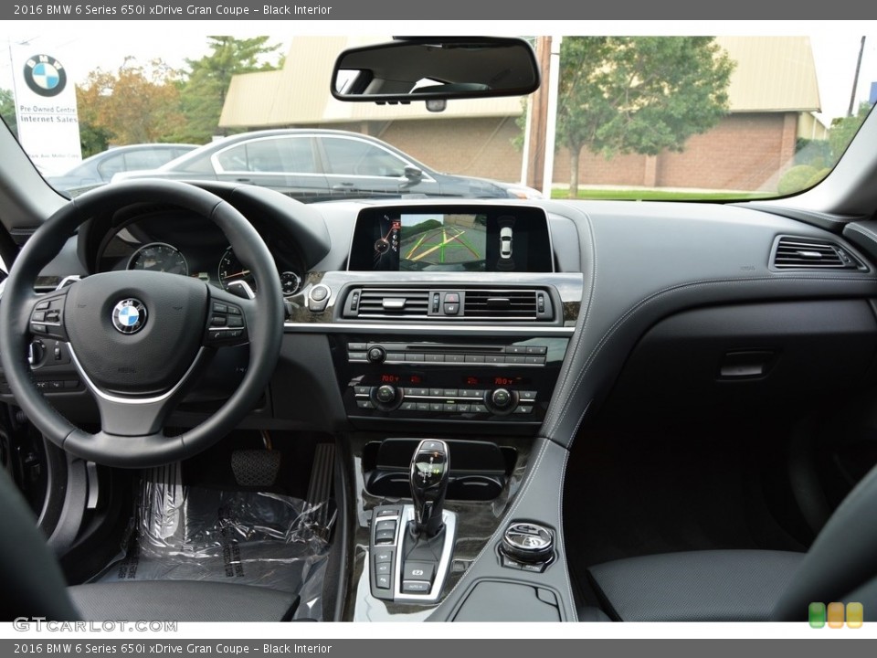 Black Interior Dashboard for the 2016 BMW 6 Series 650i xDrive Gran Coupe #116089589