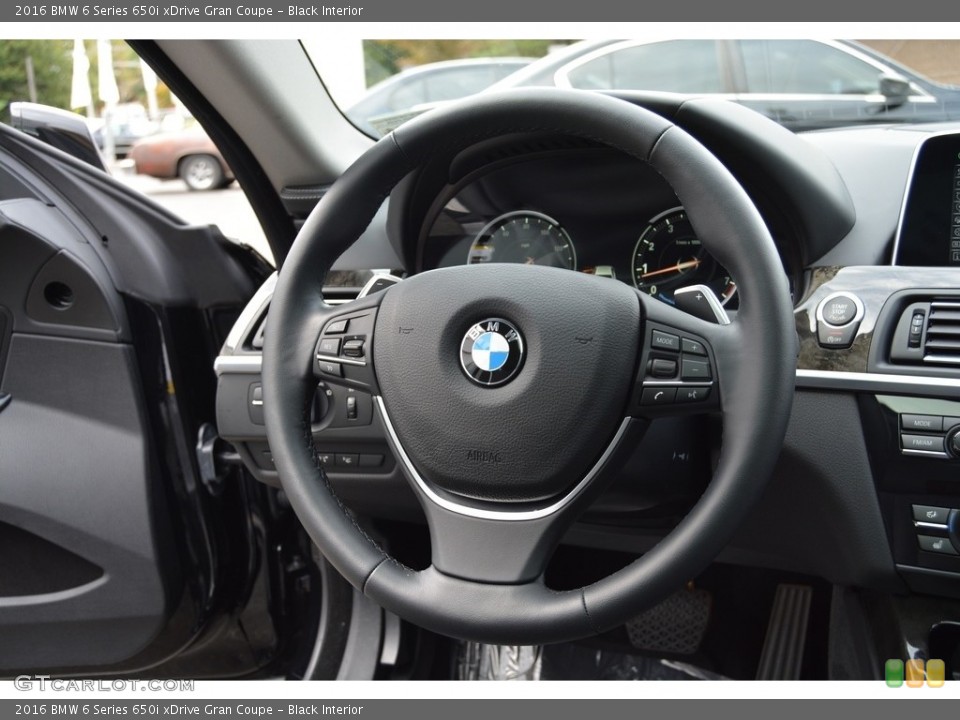 Black Interior Steering Wheel for the 2016 BMW 6 Series 650i xDrive Gran Coupe #116089652