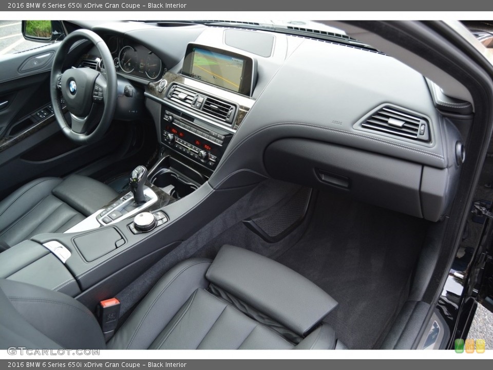 Black Interior Dashboard for the 2016 BMW 6 Series 650i xDrive Gran Coupe #116089835