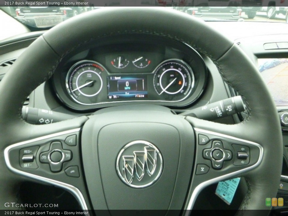 Ebony Interior Steering Wheel for the 2017 Buick Regal Sport Touring #116090120