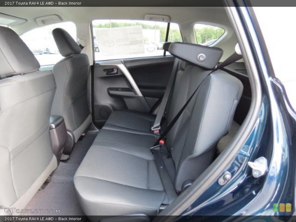 Black Interior Rear Seat for the 2017 Toyota RAV4 LE AWD #116092475