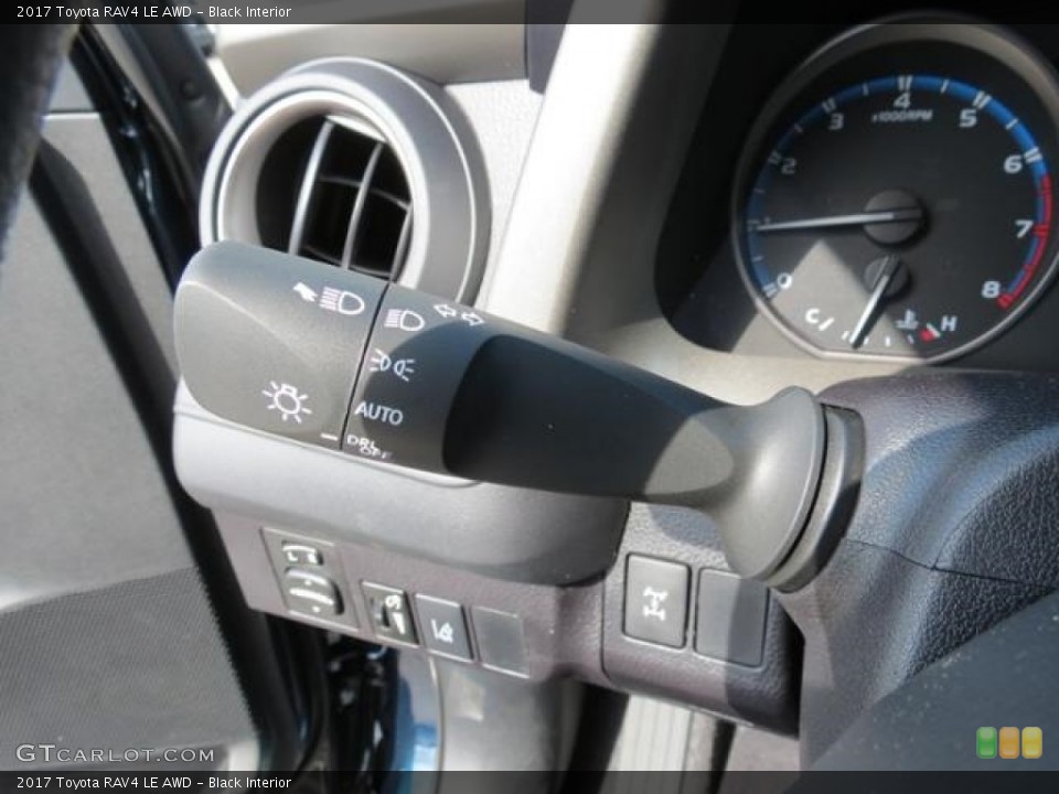 Black Interior Controls for the 2017 Toyota RAV4 LE AWD #116092622
