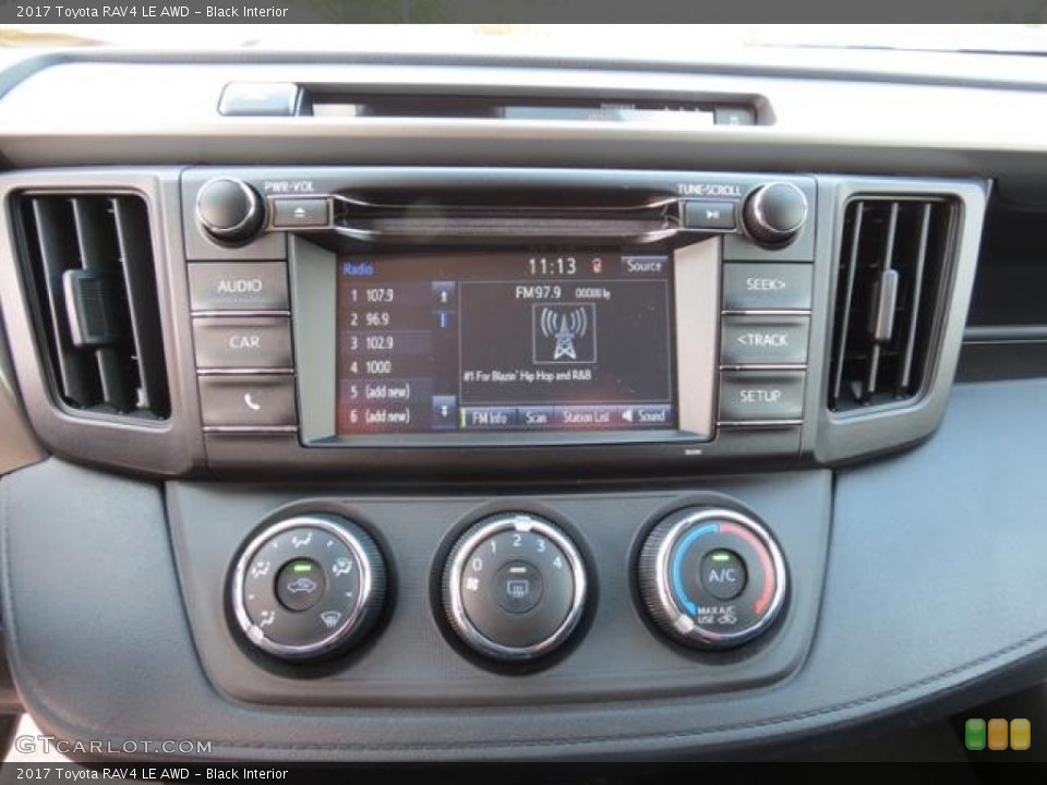 Black Interior Controls for the 2017 Toyota RAV4 LE AWD #116092673