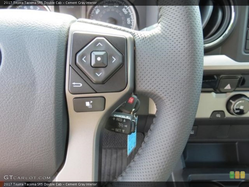 Cement Gray Interior Controls for the 2017 Toyota Tacoma SR5 Double Cab #116093387
