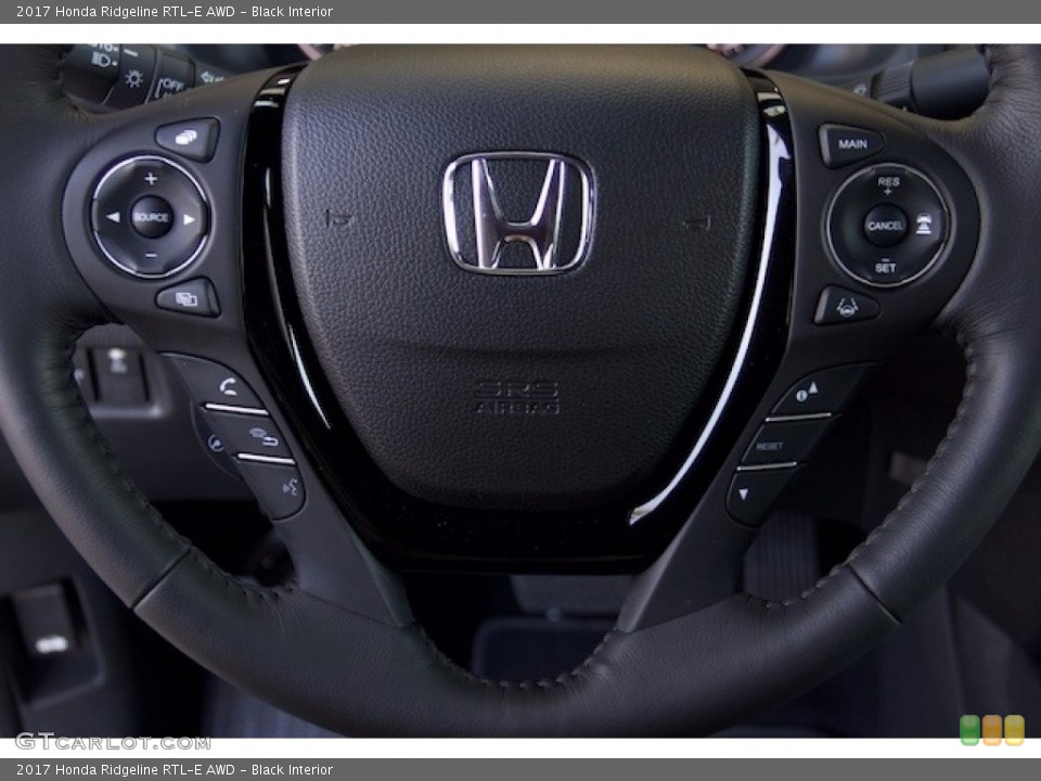 Black Interior Steering Wheel for the 2017 Honda Ridgeline RTL-E AWD #116097566